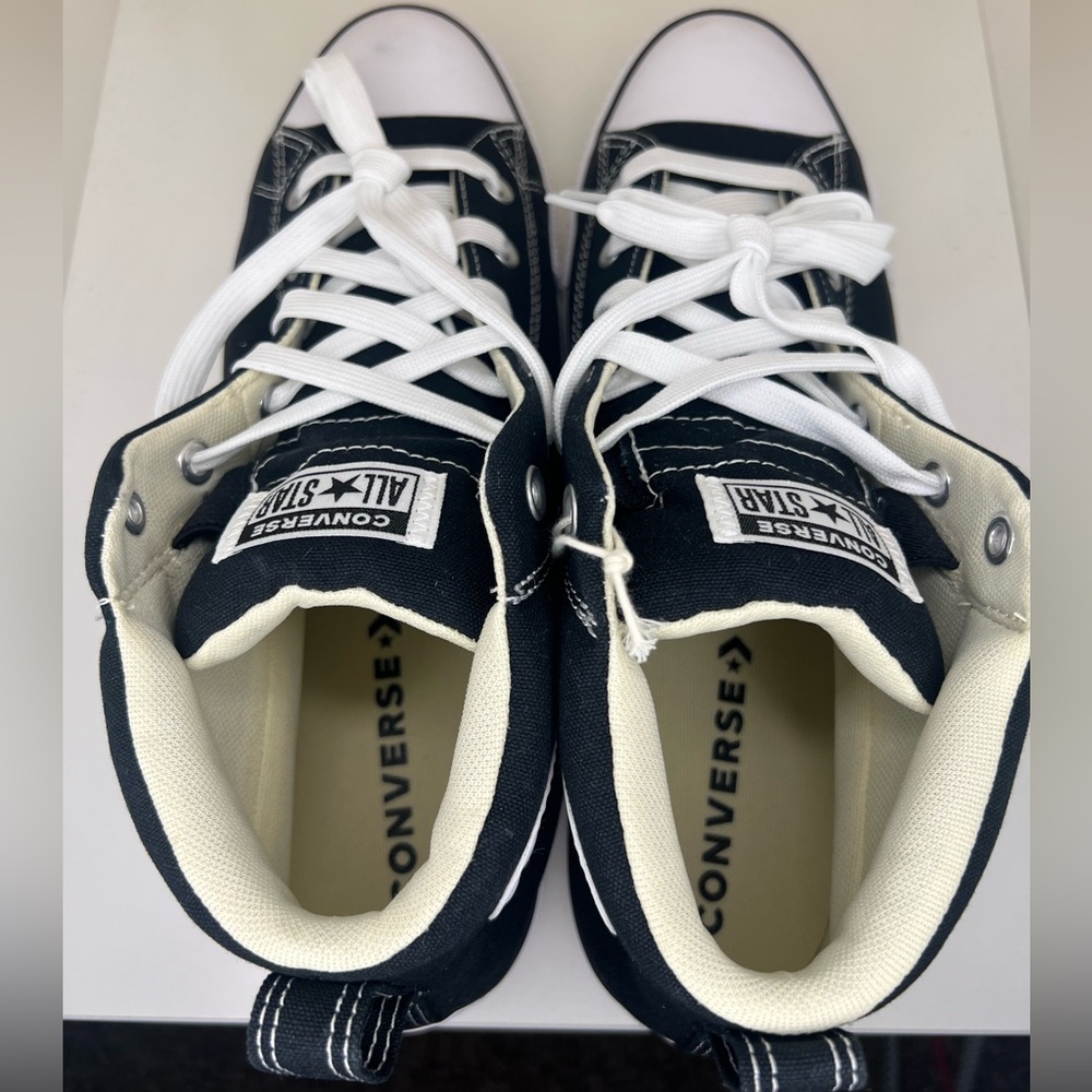 Converse Adult Street Mid Sneakers Black 11.5 - Picture 4 of 10